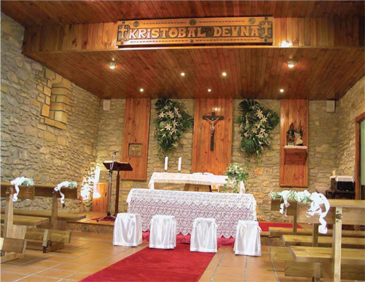 Decoracin floral para boda en la Ermita de San Cristobal de Lejona