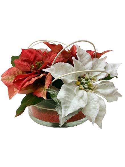 Centro de mesa Poinsetias