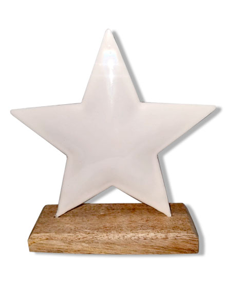 Estrella blanca mediana