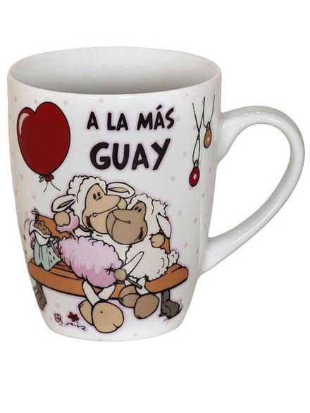 Taza Nici A la ms Guay blanca