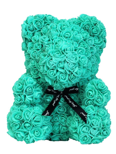Oso rosas verde