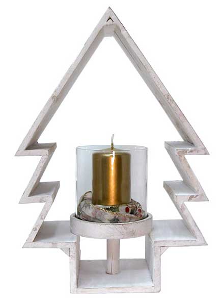 Decoracin Pino con vela