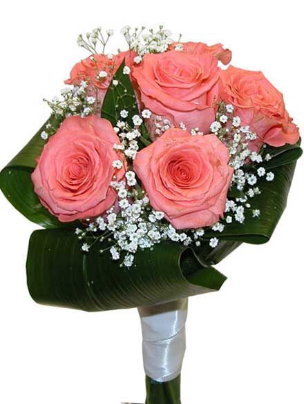 Bouquet de Novia Rosas rosa