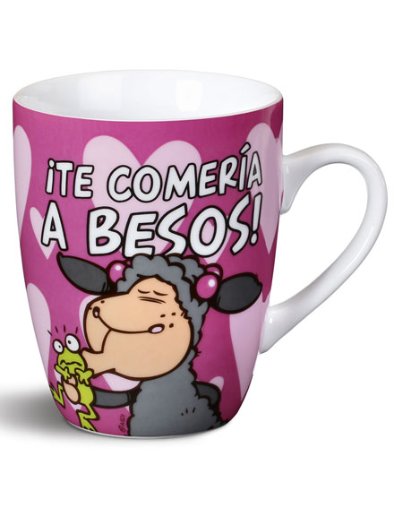 Taza Nici Te comera a besos