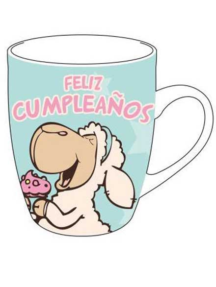 Taza Nici Feliz cumpleaos azul