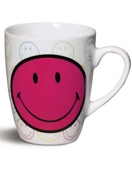 Taza Smiley Rosa