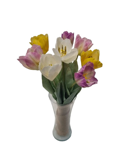 8 Tulipanes artificiales